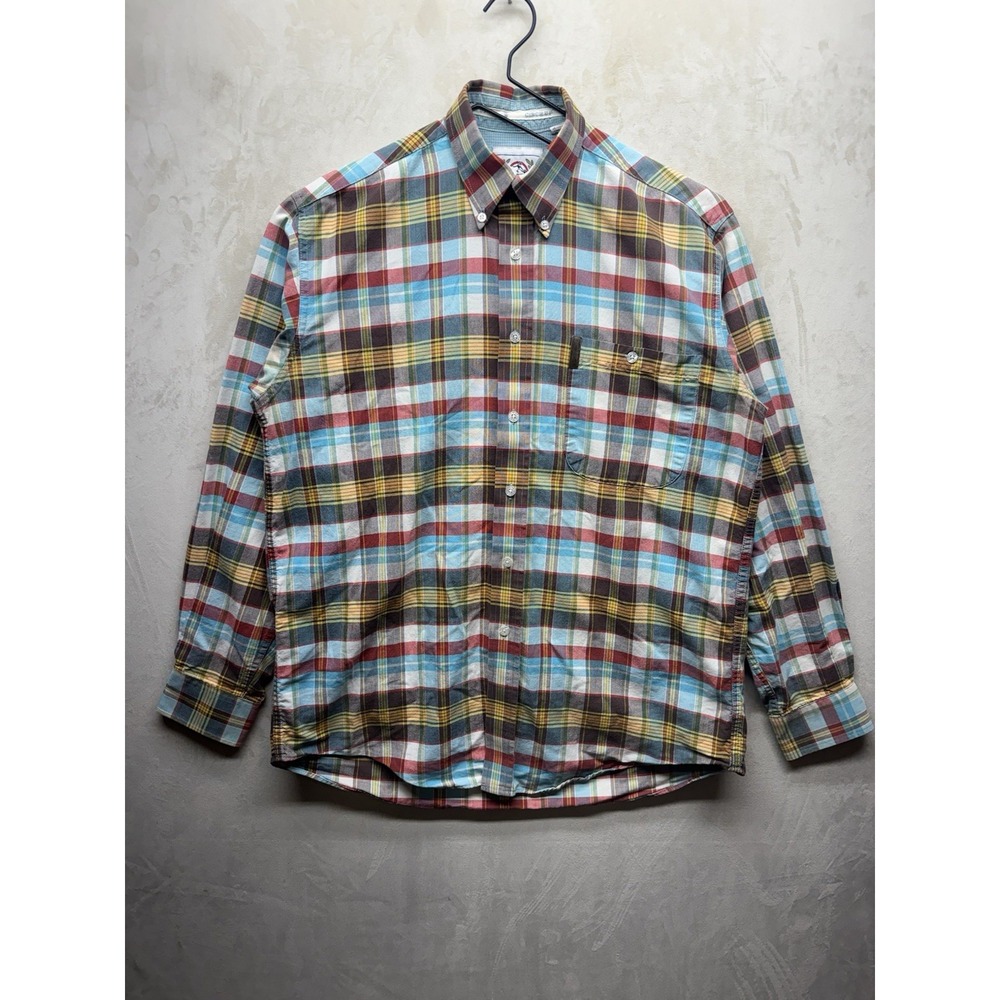 Cinch Shirt Mens Small Plaid Long Sleeve Button Up Western Work Dress Cowboy